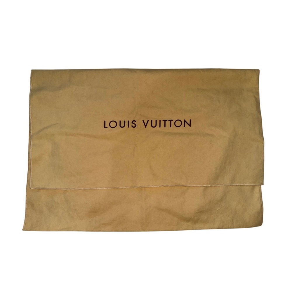 Louis Vuitton Tan Cotton Flannel Large Dust Bag for Handbags 21.5 x 15.5